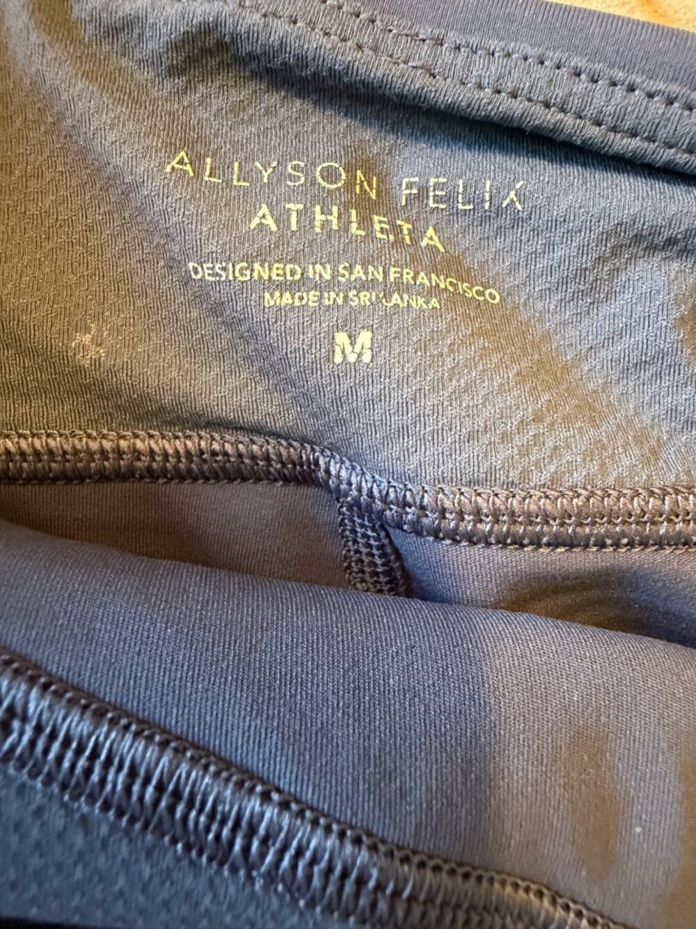 ATHLETA Allyson Felix Legend Bodysuit Romper Size M Blue - Picture 6 of 6